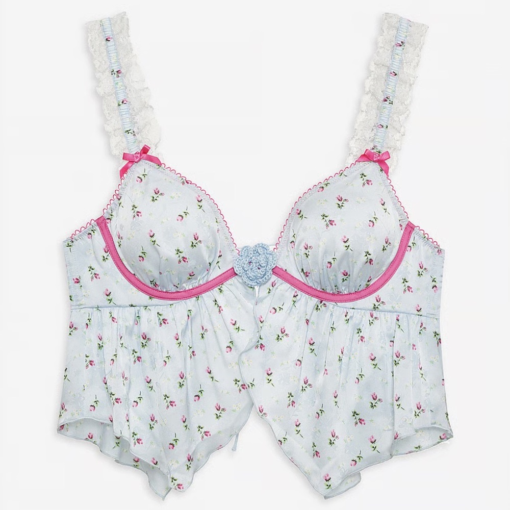 NWT For Love and Lemons Aurelia Sleep Top